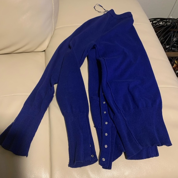 Bright Royal Blue Snap-button Cardigan (Med) - Picture 10 of 11